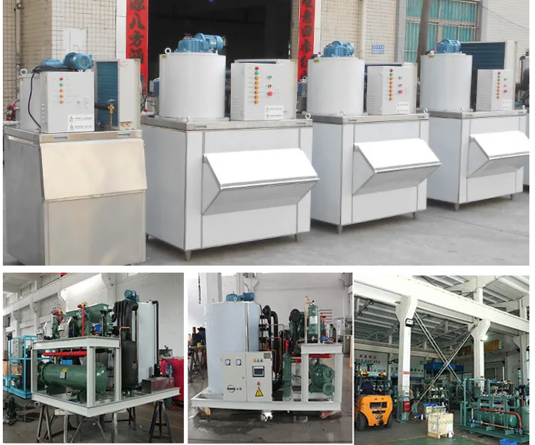Commercial Freshwater Flake Ice Machine Small Flake Ice Maker Flake Ice Plant For Hotel Use