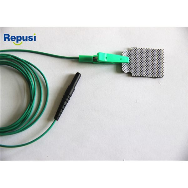 Reusable Alligator Clip Leads Wire In Neurology Area Singles With Colors Green
