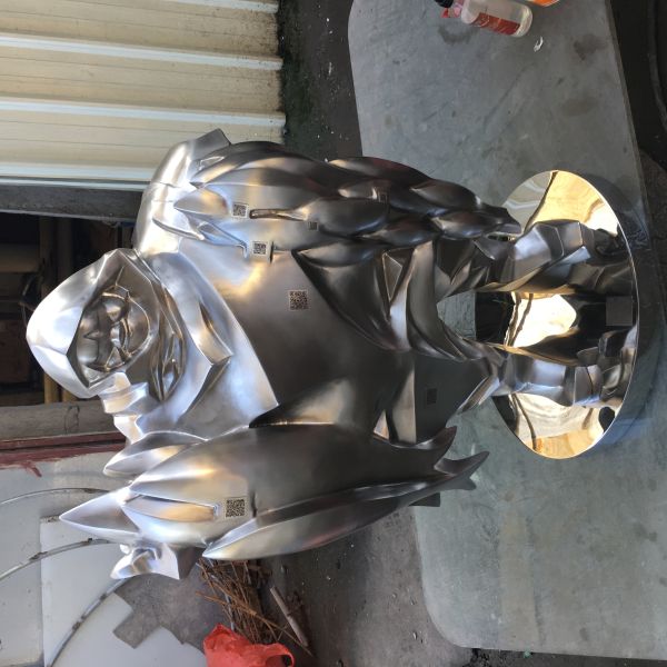 Customized SS Fisheries Harvest Abstract Metal Art Sculptures