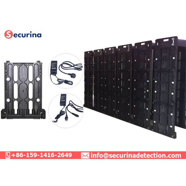 Portable Battery Supply Coin Detecting Gate Metal Detector 7 Inch LCD Screen