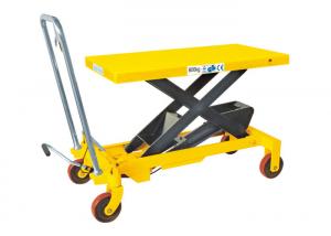 China Heavy Weight Manual Lift Table , Materials Handling Small Hydraulic Lift Table on sale