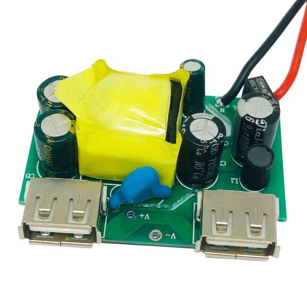 Buy AC Adapter Electronics PCB Assembling Circuit Board 10W For 2 USB Charger at wholesale prices