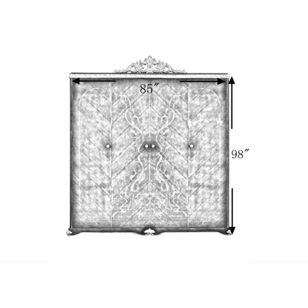 antique wooden bedroom design wardrobe TC001