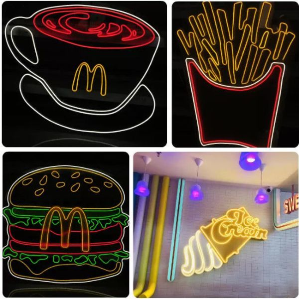 Dimmable Neon Light Signs For Home 12V Input Led Neon Light Open Sign