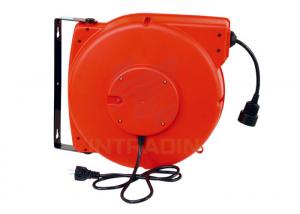 Quality Oil Proof Heavy Duty Retractable Electric Cable Reels Length 10m - 15m Cable for sale