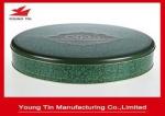 Large 0.28 MM Food Grade Tinplate Round Cookie Packaging Container Tins With Lid