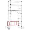 New Type 3m Platform Mobile Telescopic Aluminium Scaffolding Ladder for sale