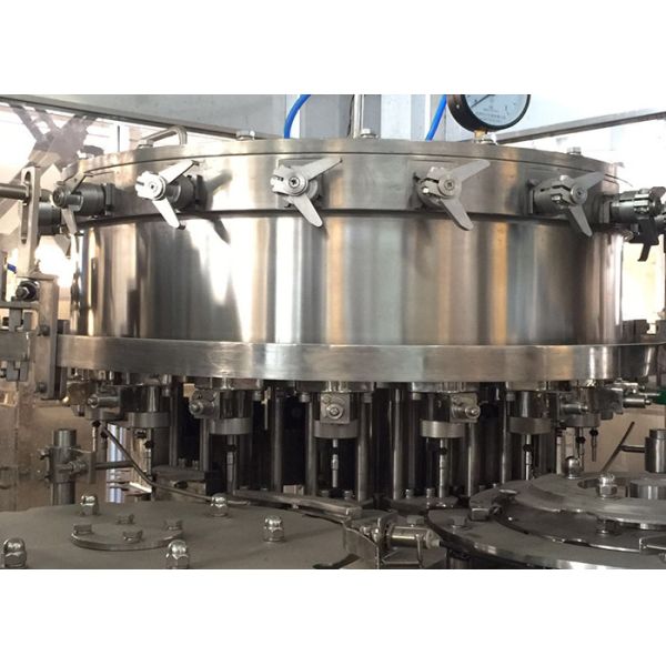 Sparkling Carbonated Water Filling Machine 6.8kw Beverage Production Line
