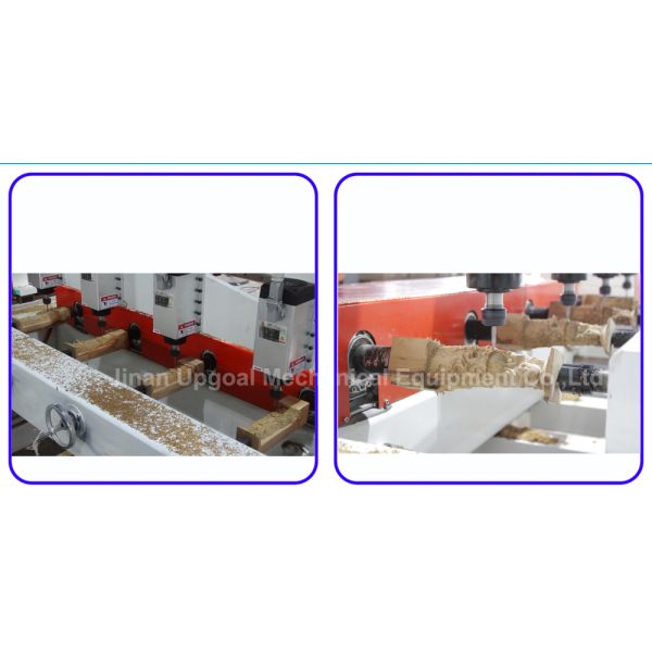 4 Spindles 4 Rotary Axis Cylinder Flat Wood Carving Machine with NK105 Control
