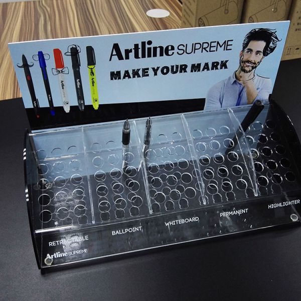 Custom Acrylic Pen Display Stand Acrylic Pen Display Holders For Company Staff