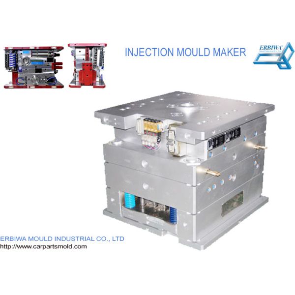 Custom House Hold Plastic Injection Molds Red Color Durable Spare Parts