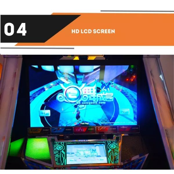 Video Just Dance Arcade Game Machine Matel + Acrylic Material Durable