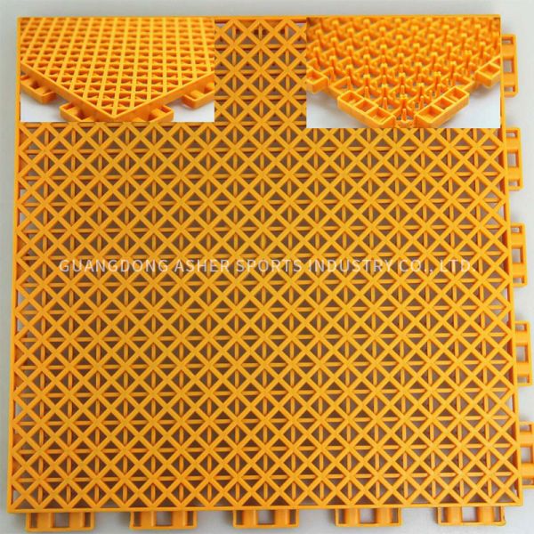 PP Material Interlocking Tiles For Basketball Court Indoor Temperature Proof