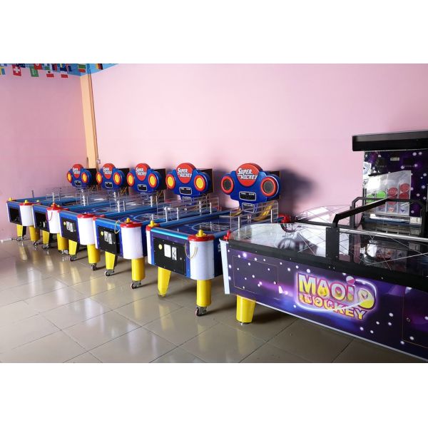 Coin Operated Lottery Game Machine Arcade Air Hockey Table Customized 220*140*170cm