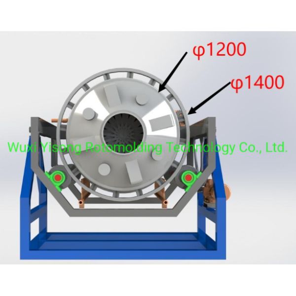 2000L Open Flame Rock And Roll Machine Rotational Molding Equipment Manufacturers