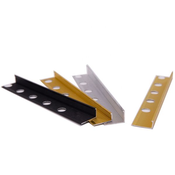 L Shape Brass Tile Trim 3.0m Ceramic Corner Edge Protector Transition Strip