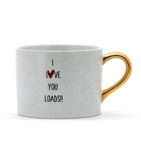 Quality White Mug Gold Handle Crockery Mom Mug Ceramic Coffee Mug For Mothers Day Cup Make Tea for sale