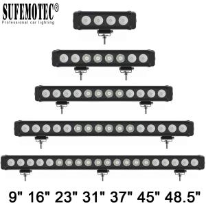 Quality 10W/Pcs Led Light Bar Car External Light 12V Led Bar Offroad 4x4 SUV ATV Truck Tractor Spotlight Led Work Driving Lights for sale