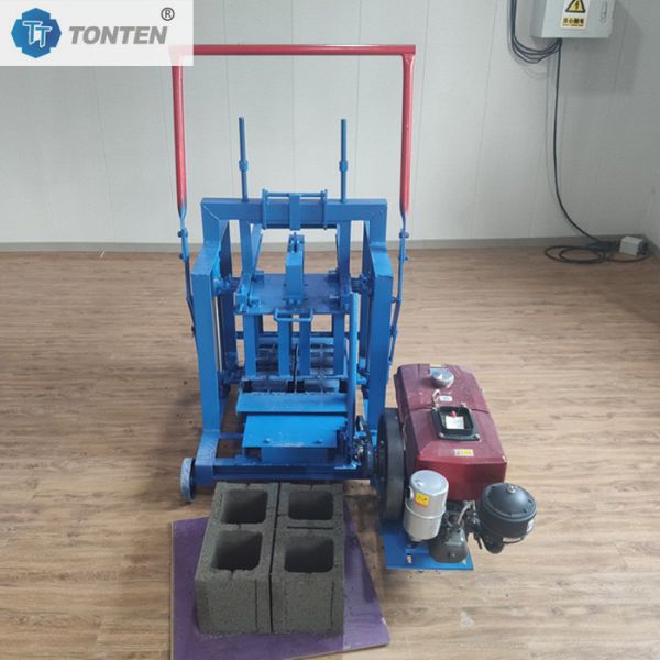 High Efficiency Diesel Type Brick Making Machine Concrete Hollow Brick Machine