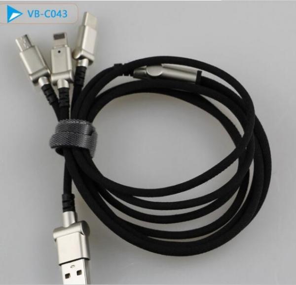 Buy Apple 3 In 1 USB Charging Cable / Fast Charging 3 In 1 Micro USB Charger at wholesale prices