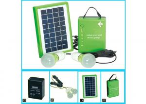 Quality Normal Portable Solar Panel Charger With 5w Solar PV Modules And One Battery 2 Bulbs for sale
