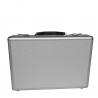 Funtional Aluminum Attache Case With Two Locks Silver ABS Pilot Case For Business for sale