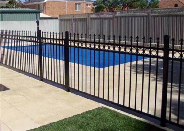 Buy house decoration galvanized steel new main gate and fence wall design and Standard Garden Fence at wholesale prices