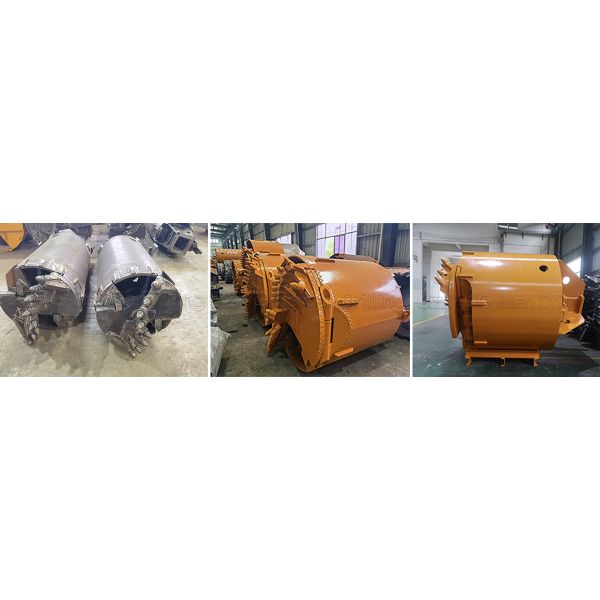 Rock Drilling Bucket Used With Rotary Drill Rig For Bored Pile Piling