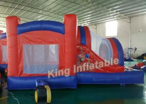 Quality Spider-man Funny Inflatable Jumping Bouncy Castle Outdoor  Red with 0.55mm PVC Tarpaulin for sale