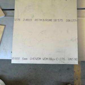 China Hastelloy C - 276 Alloy Steel Sheet 8.9g / Cm3 Nickel Chromium Molybdenum Plate on sale