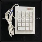 White Bank Counter 1.5m Plastic Numeric Keypad Computer Numeric Keys