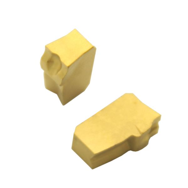 CVD Coating Parting And Grooving Inserts Golden For CNC Machine Cutting Off