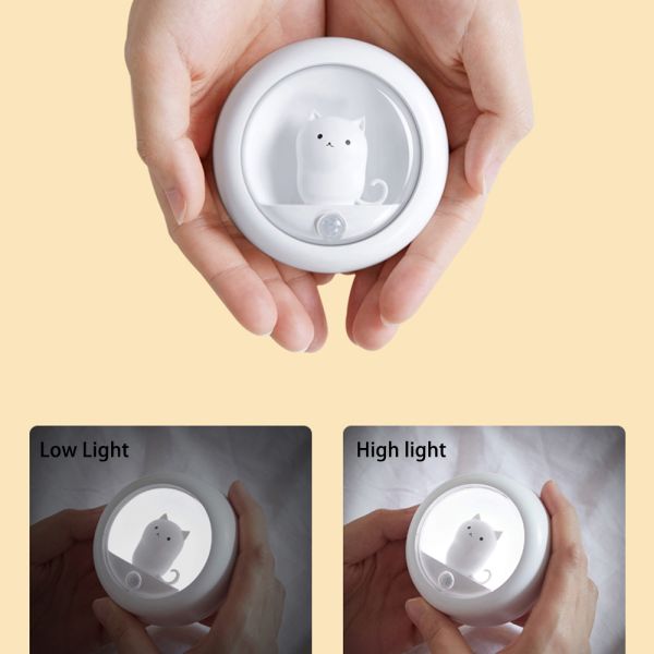 Decorative Atmosphere 800MAH 0.3w Motion Sensor Bedroom Night Light