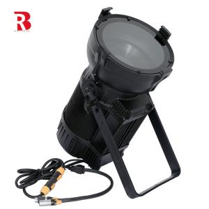 Quality 300w Warm White IP65 Rated RGBAL LED Fresnel With Auto Zoom Stage Studio Light for sale