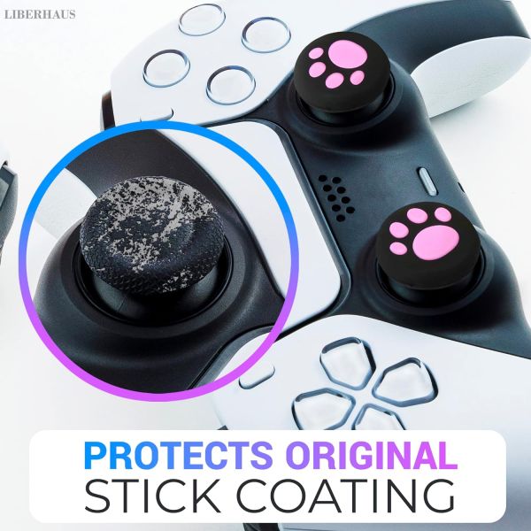 Cat Paw Thumbstick Grips for Xbox ONE PS3 PS4 PS5 Enhance the Gaming Experience