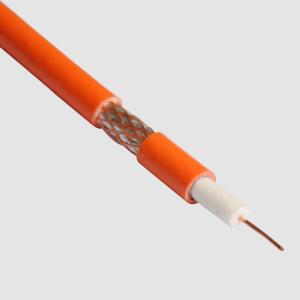 China FPE 100m CCTV Coaxial Cable Solid Bare Copper Conductor on sale