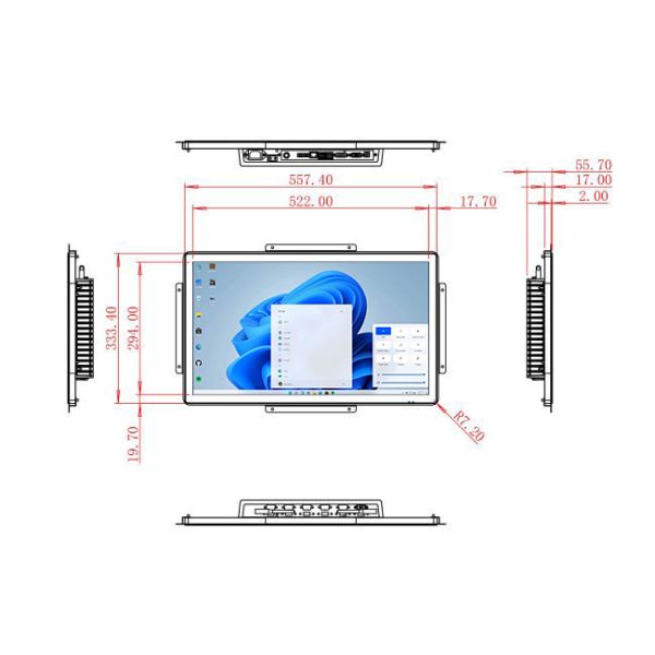 23.6-Inch Windows Touch Screen for Smart Retail and Logistics Monitoring