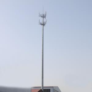 Quality 45M GSM Monopole Steel Tower For Broadcast TV for sale