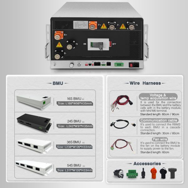 high voltage BMS(HV BMS) Battery Power Solution Battery Management System 480V±240V 500A Center Tap BMS for UPS Lithium Battery